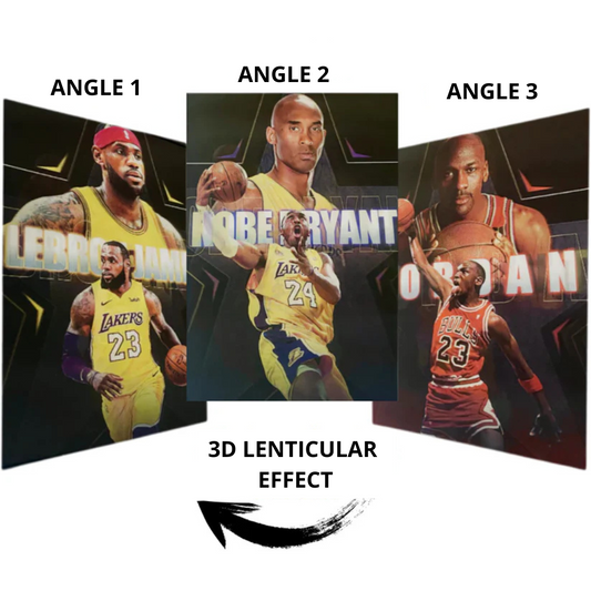 3D Lenticular Basketball Poster